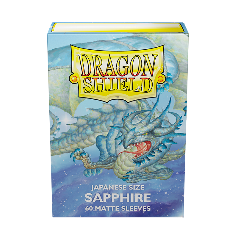 Dragon Shield: Japanese Size 60ct Sleeves - Sapphire (Matte) | Gamers Paradise