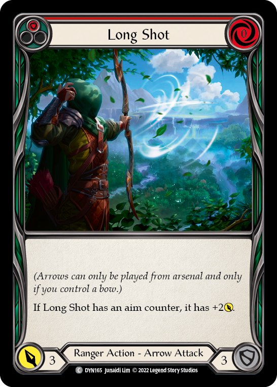 Long Shot (Red) [DYN165] (Dynasty)  Rainbow Foil | Gamers Paradise