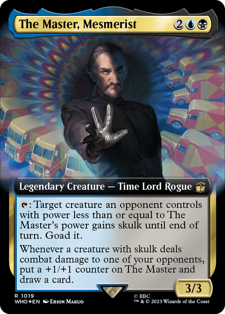 The Master, Mesmerist (Extended Art) (Surge Foil) [Doctor Who] | Gamers Paradise