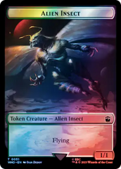 Alien Angel // Alien Insect Double-Sided Token (Surge Foil) [Doctor Who Tokens] | Gamers Paradise