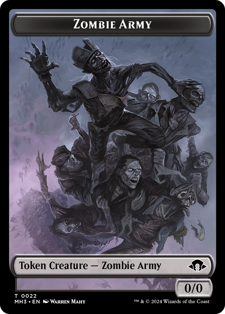 Zombie Army Token [Modern Horizons 3 Tokens] | Gamers Paradise
