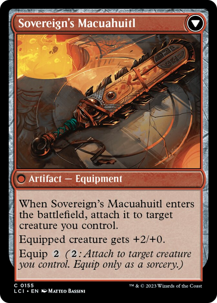 Idol of the Deep King // Sovereign's Macuahuitl [The Lost Caverns of Ixalan] | Gamers Paradise