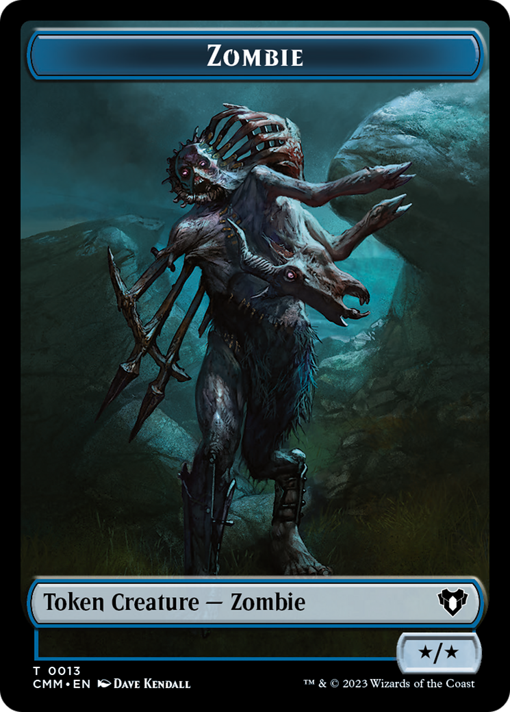 Zombie Token (13) [Commander Masters Tokens] | Gamers Paradise