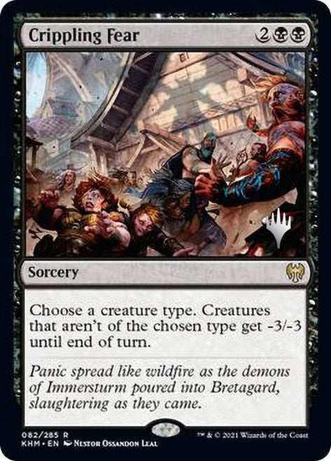 Crippling Fear (Promo Pack) [Kaldheim Promos] | Gamers Paradise