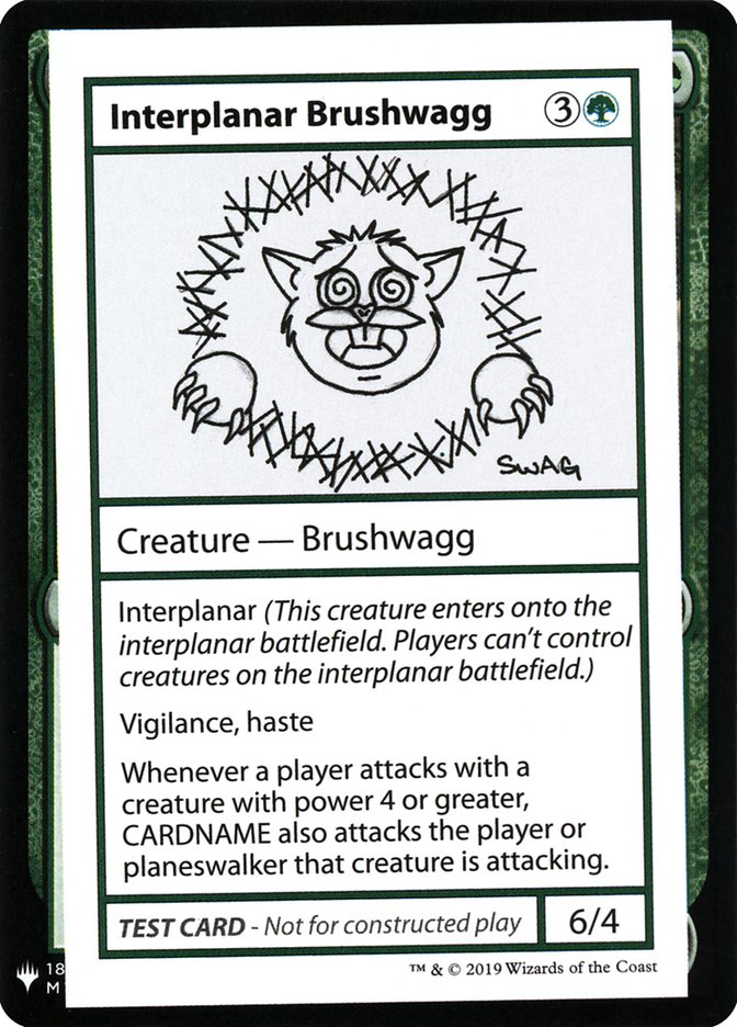 Interplanar Brushwagg [Mystery Booster Playtest Cards] | Gamers Paradise