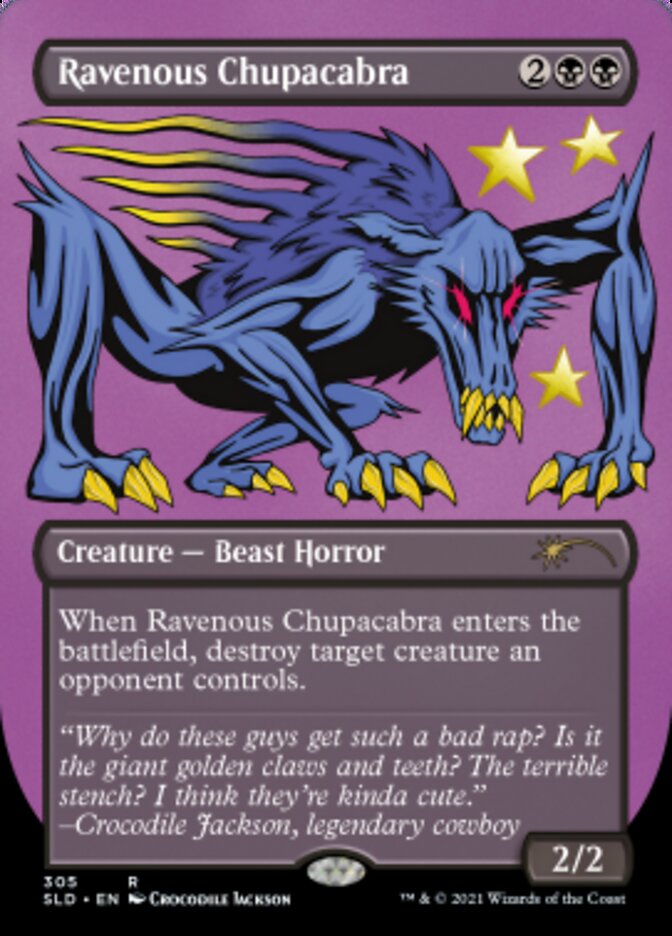 Ravenous Chupacabra (Borderless) (Foil Etched) [Secret Lair Drop Series] | Gamers Paradise