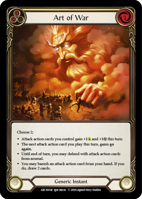 Art of War [ARC160-M] (Arcane Rising)  1st Edition Normal | Gamers Paradise