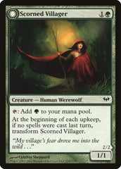 Scorned Villager // Moonscarred Werewolf [Dark Ascension] | Gamers Paradise