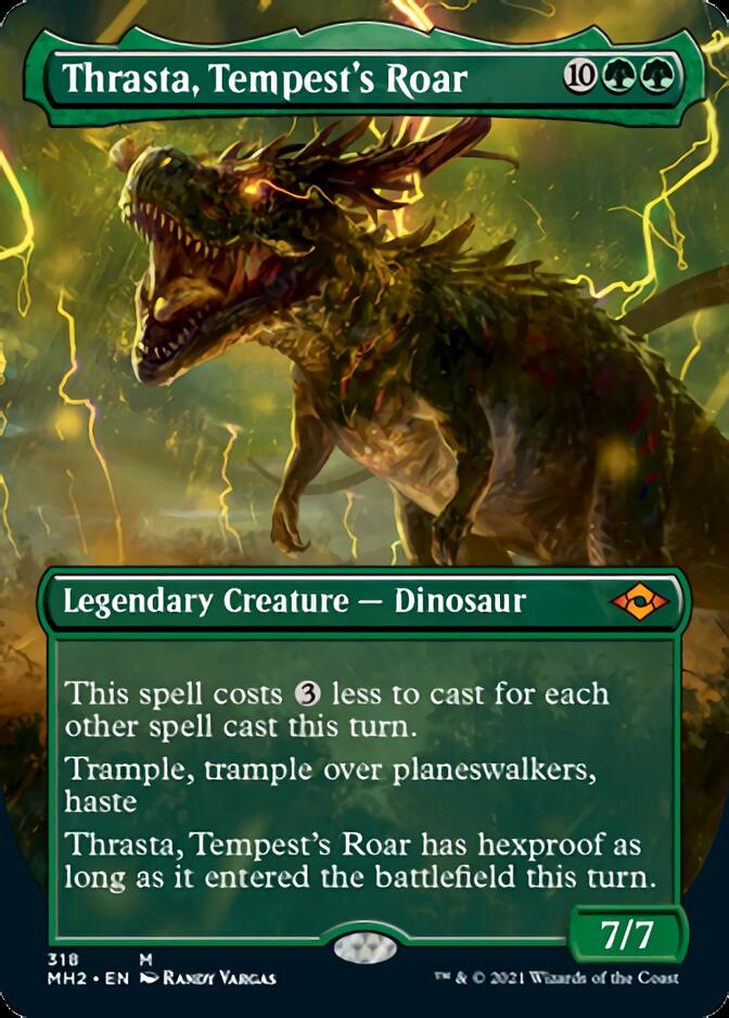 Thrasta, Tempest's Roar (Borderless Alternate Art) [Modern Horizons 2] | Gamers Paradise