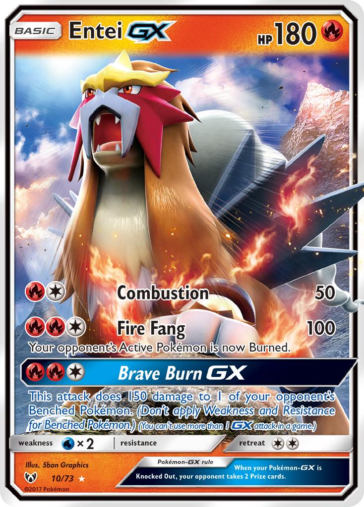 Entei GX (10/73) [Sun & Moon: Shining Legends] | Gamers Paradise