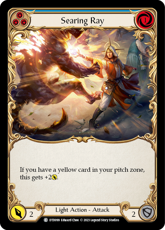 Searing Ray (Blue) [DTD099] (Dusk Till Dawn)  Rainbow Foil | Gamers Paradise