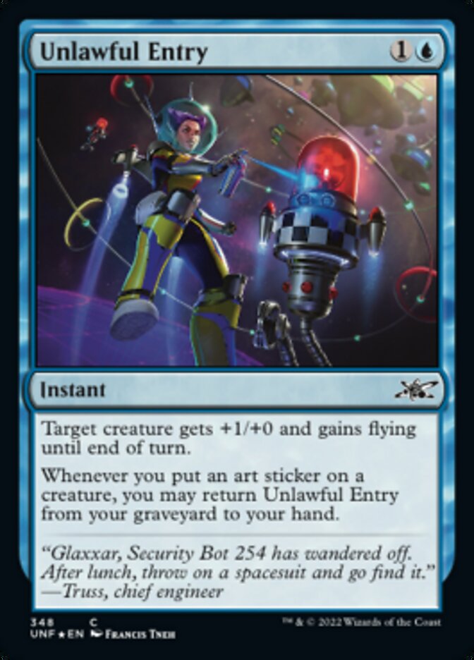 Unlawful Entry (Galaxy Foil) [Unfinity] | Gamers Paradise