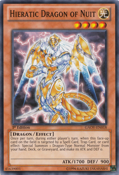 Hieratic Dragon of Nuit [GAOV-EN018] Common | Gamers Paradise