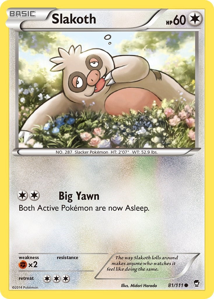 Slakoth (81/111) [XY: Furious Fists] | Gamers Paradise