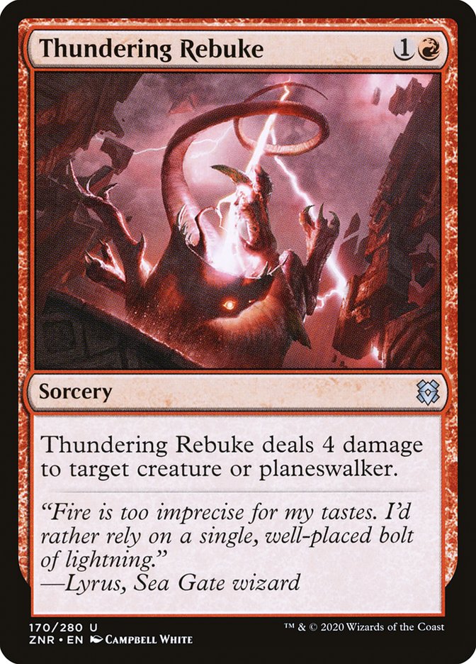 Thundering Rebuke [Zendikar Rising] | Gamers Paradise
