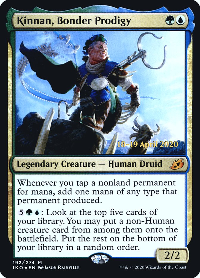 Kinnan, Bonder Prodigy [Ikoria: Lair of Behemoths Prerelease Promos] | Gamers Paradise
