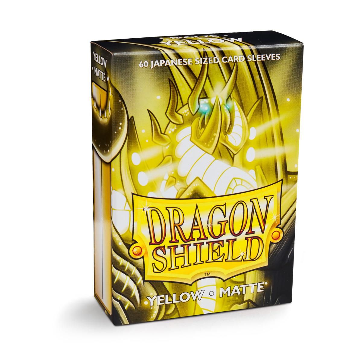 Dragon Shield: Japanese Size 60ct Sleeves - Yellow (Matte) | Gamers Paradise