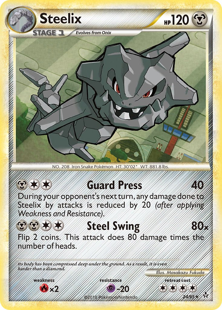 Steelix (24/95) (Theme Deck Exclusive) [HeartGold & SoulSilver: Unleashed] | Gamers Paradise