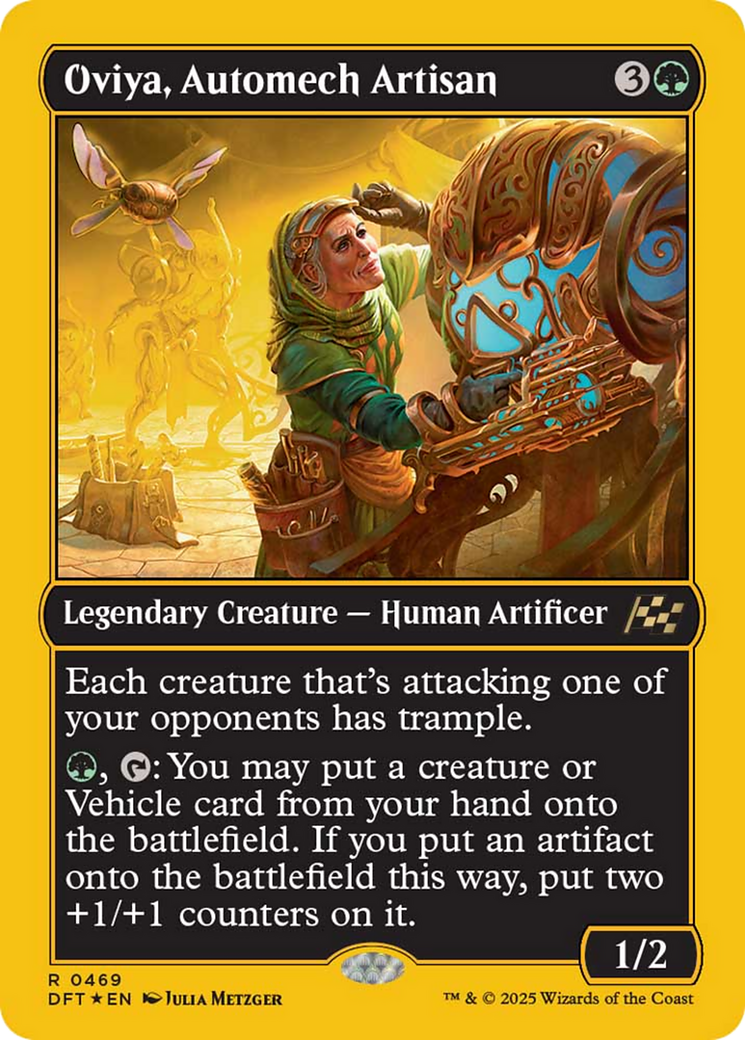 Oviya, Automech Artisan (First-Place Foil) [Aetherdrift] | Gamers Paradise