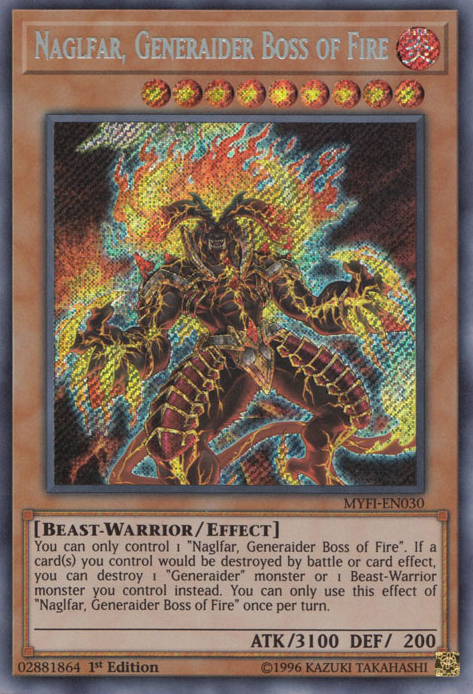 Naglfar, Generaider Boss of Fire [MYFI-EN030] Secret Rare | Gamers Paradise