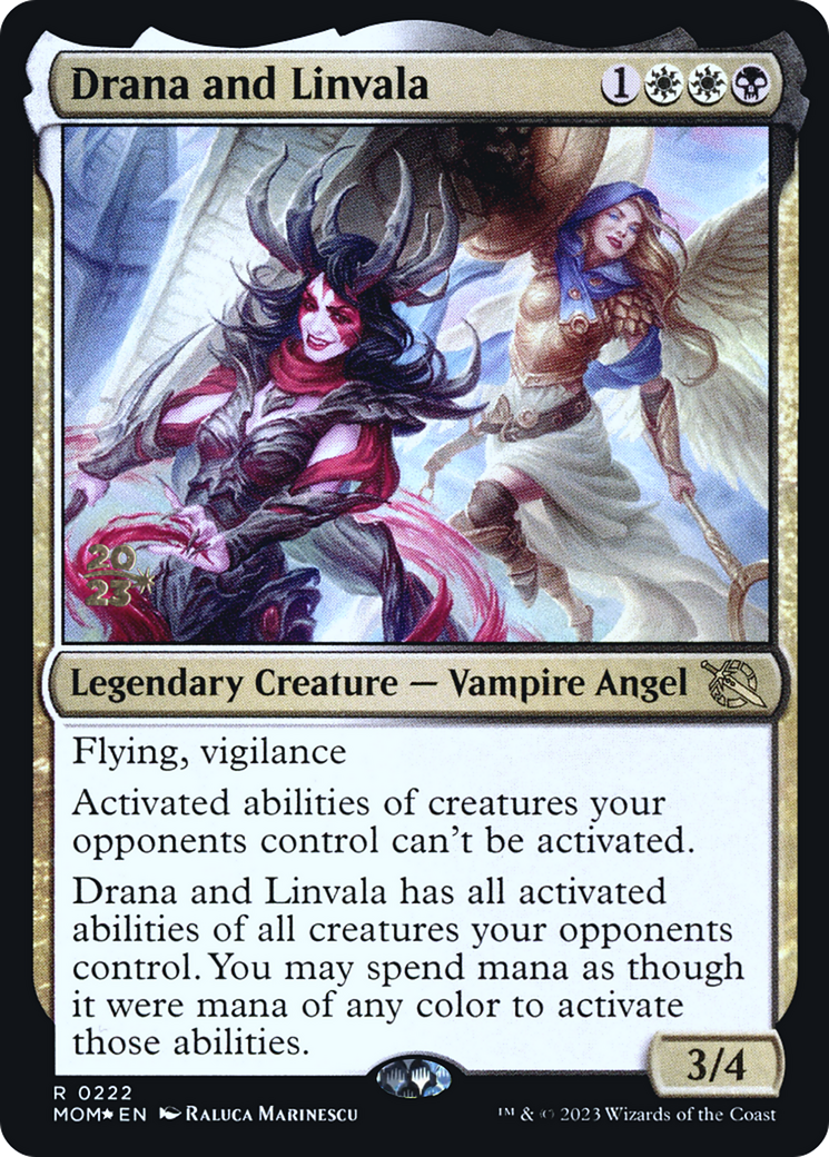 Drana and Linvala [March of the Machine Prerelease Promos] | Gamers Paradise