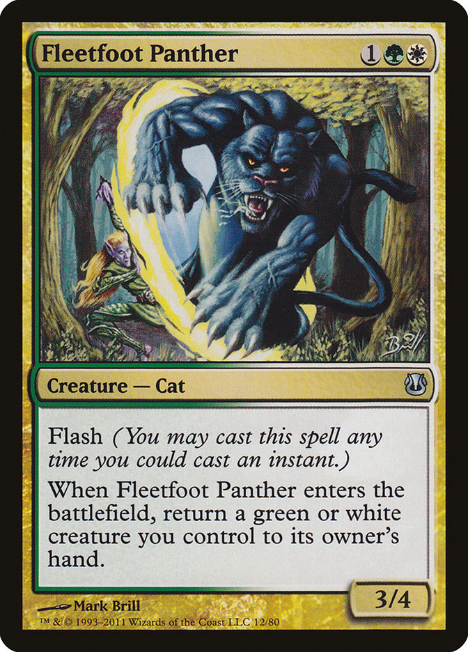 Fleetfoot Panther [Duel Decks: Ajani vs. Nicol Bolas] | Gamers Paradise