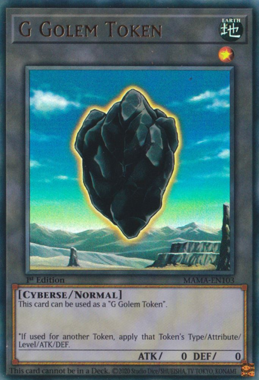 G Golem Token [MAMA-EN103] Ultra Rare | Gamers Paradise