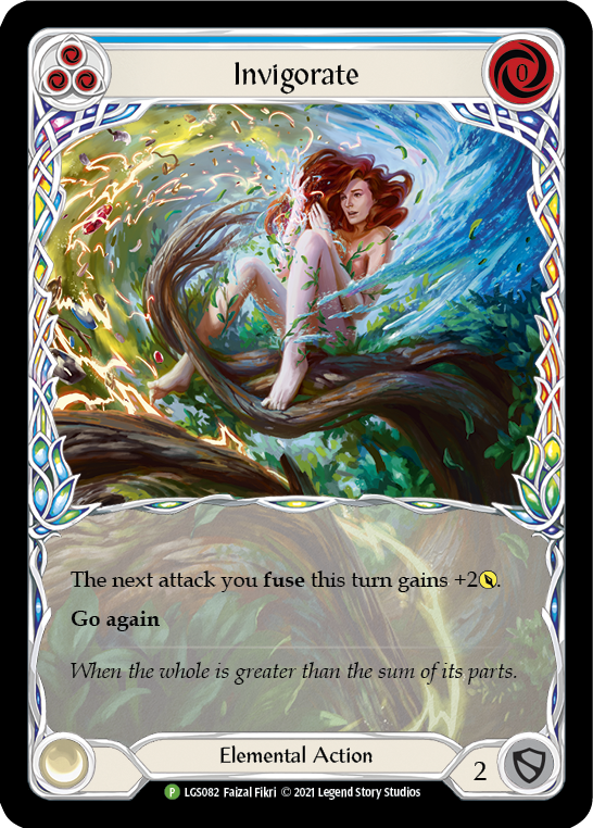 Invigorate (Blue) [LGS082] (Promo)  Rainbow Foil | Gamers Paradise