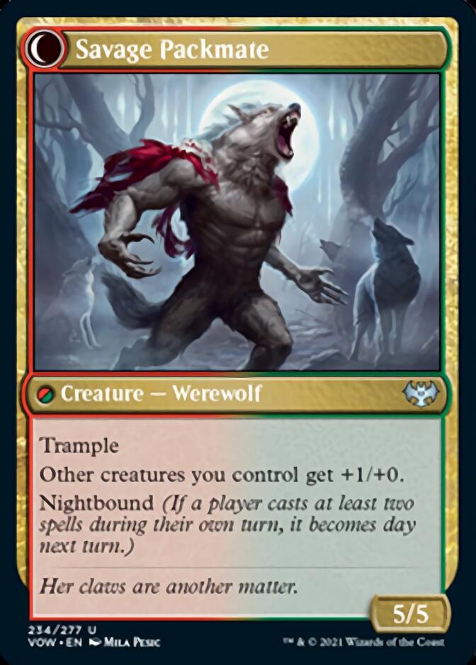 Child of the Pack // Savage Packmate [Innistrad: Crimson Vow] | Gamers Paradise
