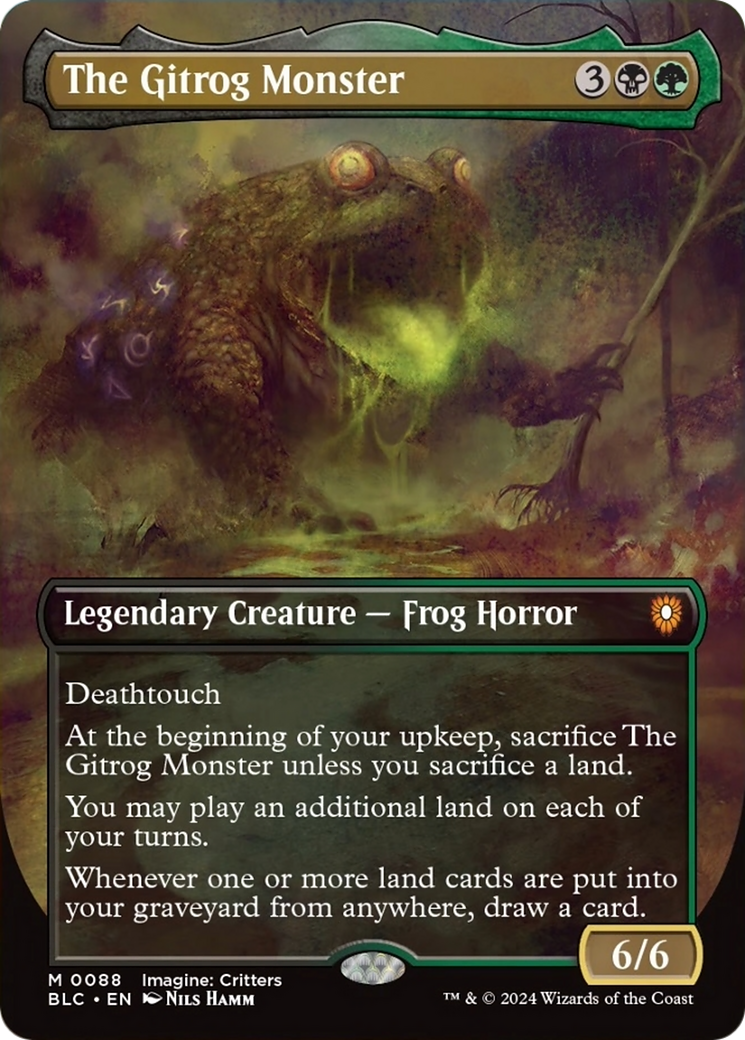 The Gitrog Monster (Borderless) [Bloomburrow Commander] | Gamers Paradise