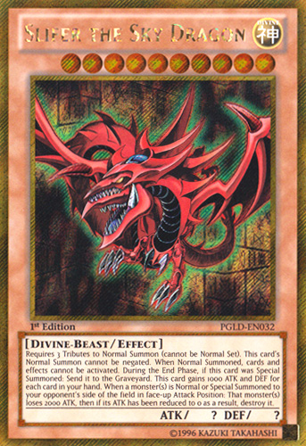 Slifer the Sky Dragon [PGLD-EN032] Gold Secret Rare | Gamers Paradise