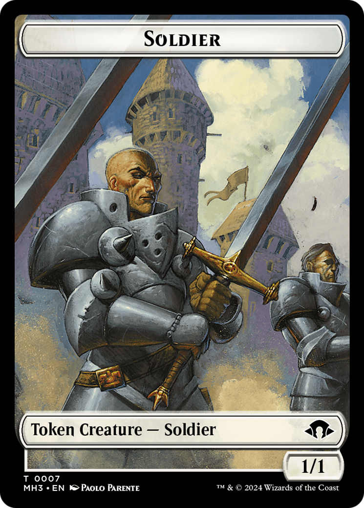 Phyrexian Germ // Soldier Double-Sided Token [Modern Horizons 3 Tokens] | Gamers Paradise