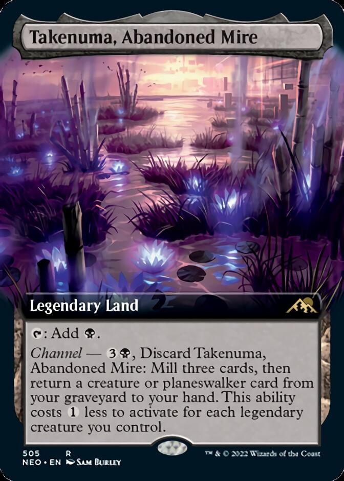 Takenuma, Abandoned Mire (Extended Art) [Kamigawa: Neon Dynasty] | Gamers Paradise