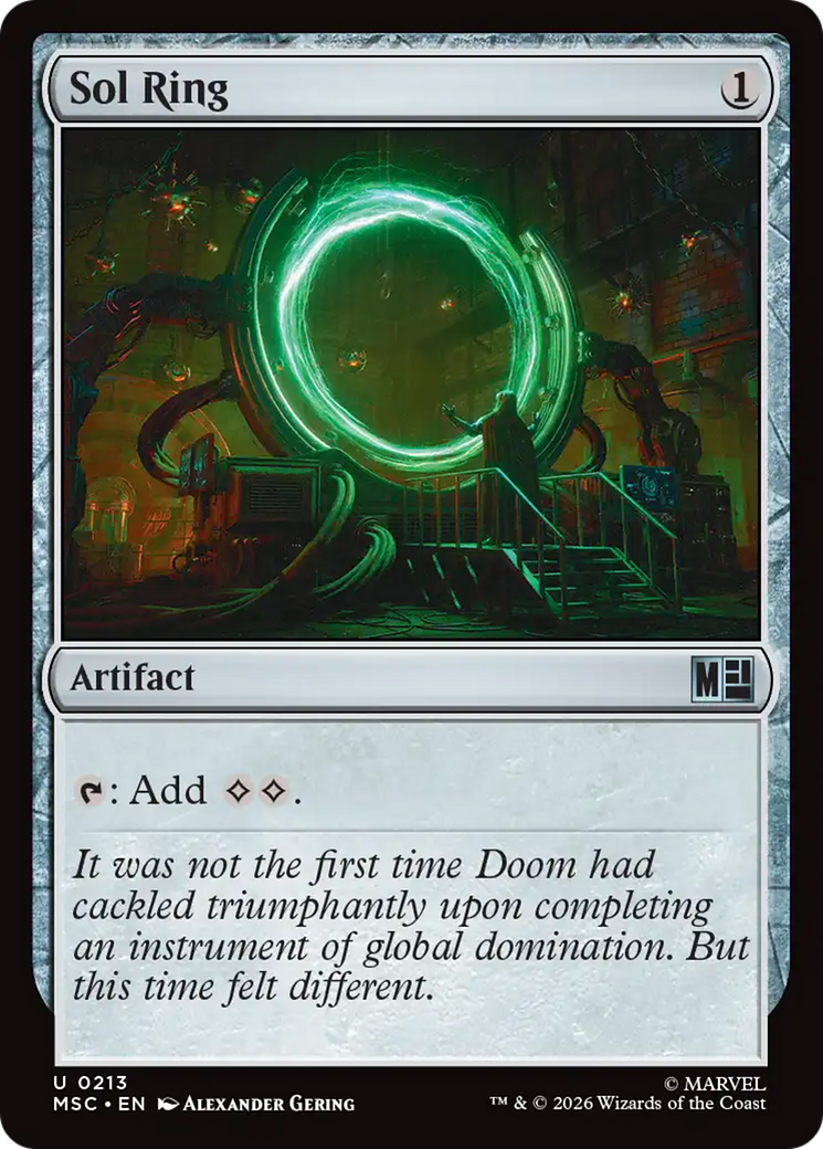 Sol Ring (0213) (Surge Foil) [Marvel Super Heroes Commander] | Gamers Paradise