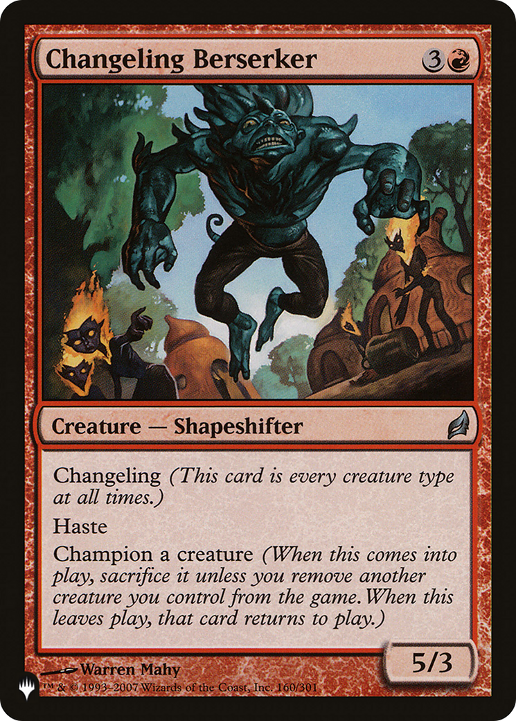 Changeling Berserker [The List Reprints] | Gamers Paradise