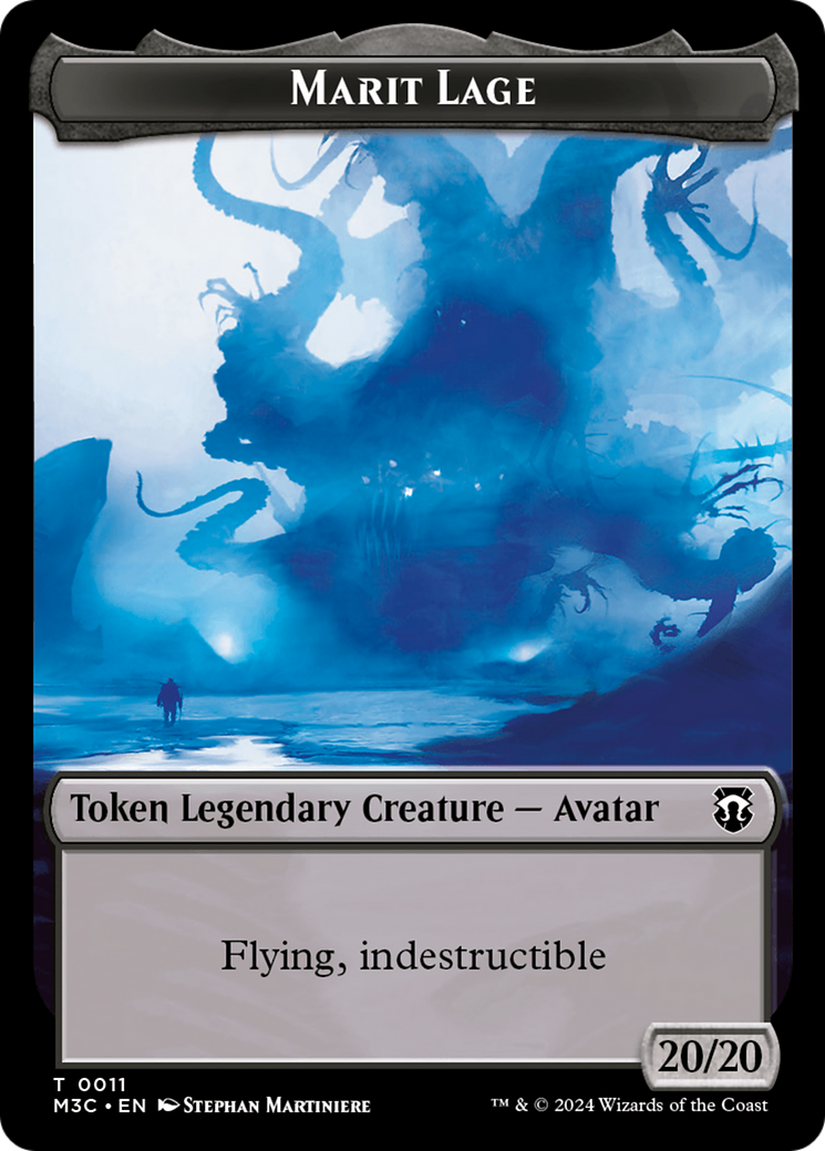 Marit Lage // Sand Warrior Double-Sided Token [Modern Horizons 3 Commander Tokens] | Gamers Paradise