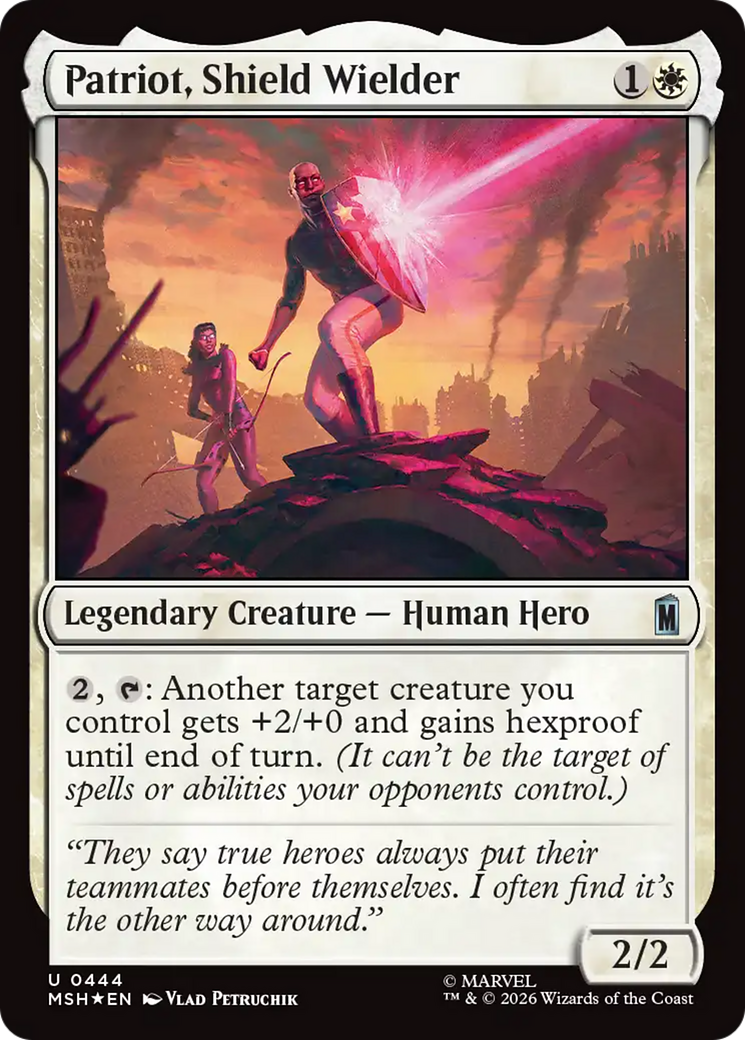Patriot, Shield Wielder (Surge Foil) [Marvel Super Heroes] | Gamers Paradise