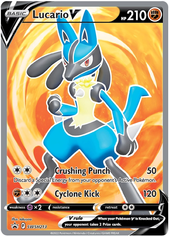 Lucario V (SWSH213) [Sword & Shield: Black Star Promos] | Gamers Paradise