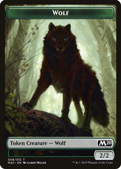 Wolf Double-Sided Token [Challenger Decks 2020 Tokens] | Gamers Paradise