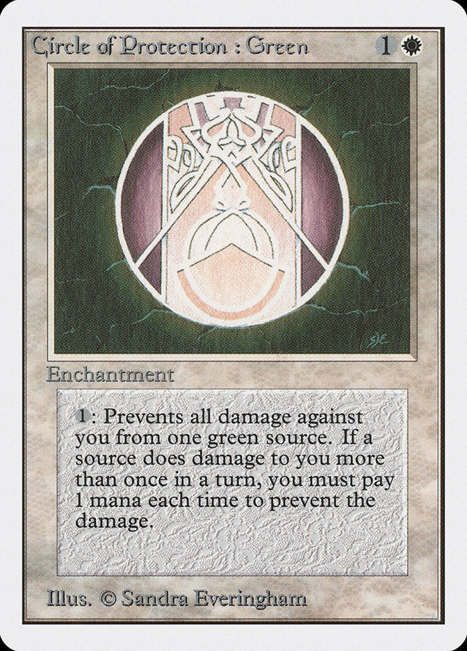 Circle of Protection: Green [Unlimited Edition] | Gamers Paradise