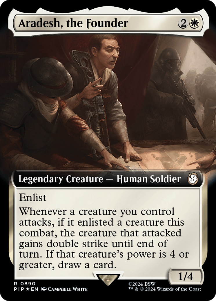 Aradesh, the Founder (Extended Art) (Surge Foil) [Fallout] | Gamers Paradise