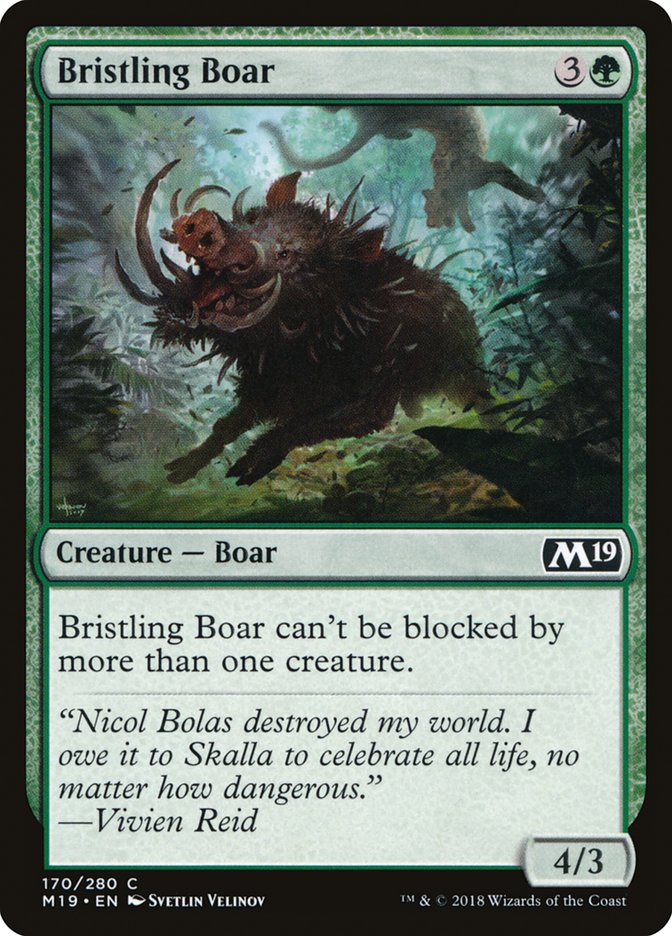 Bristling Boar [Core Set 2019] | Gamers Paradise