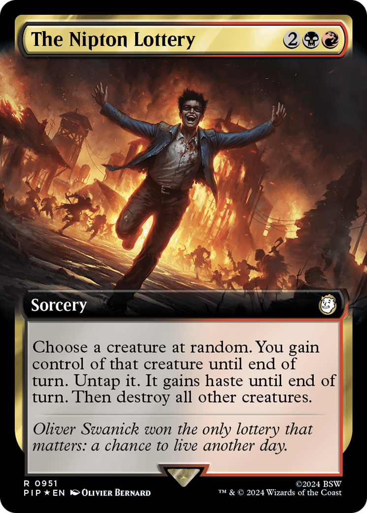 The Nipton Lottery (Extended Art) (Surge Foil) [Fallout] | Gamers Paradise