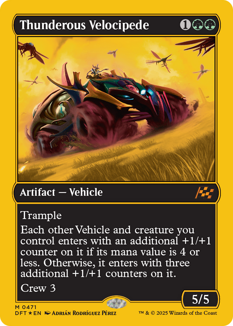 Thunderous Velocipede (First-Place Foil) [Aetherdrift] | Gamers Paradise