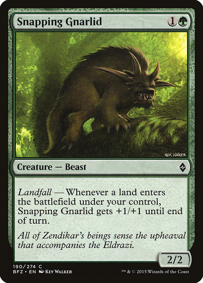 Snapping Gnarlid [Battle for Zendikar] | Gamers Paradise