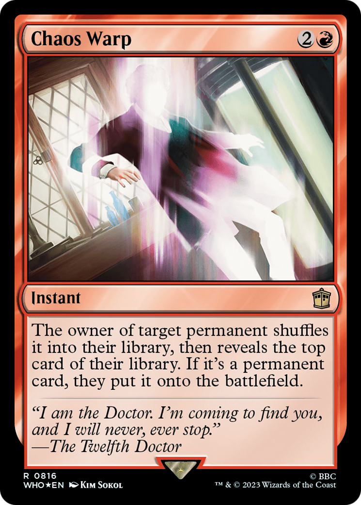 Chaos Warp (Surge Foil) [Doctor Who] | Gamers Paradise