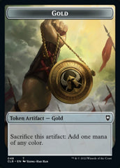 Gold // Dragon Double-Sided Token [Commander Legends: Battle for Baldur's Gate Tokens] | Gamers Paradise
