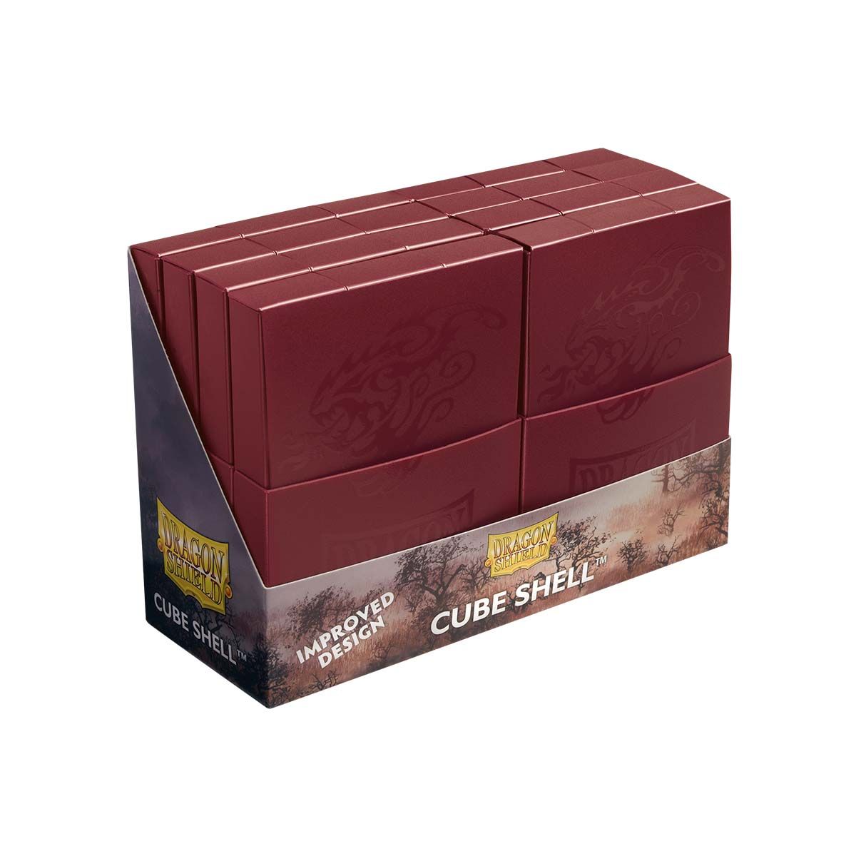 Dragon Shield: Cube Shell Display - Blood Red | Gamers Paradise