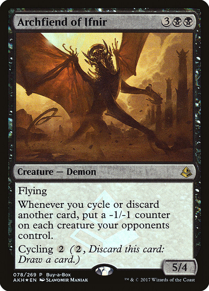Archfiend of Ifnir (Buy-A-Box) [Amonkhet Promos] | Gamers Paradise