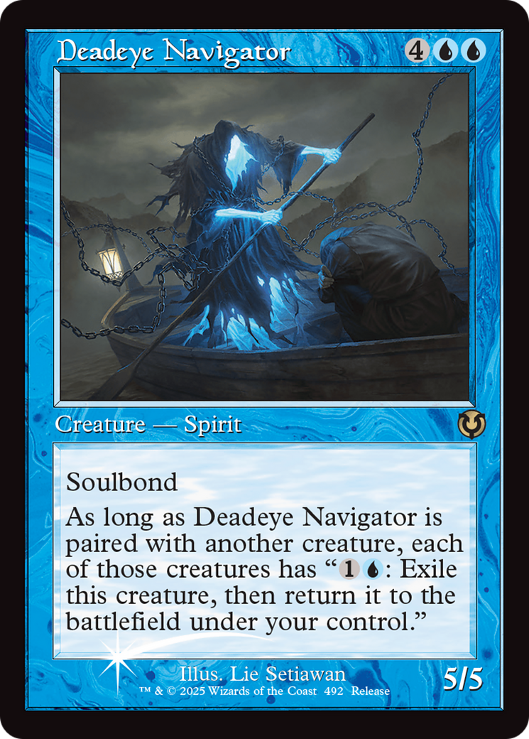 Deadeye Navigator (Retro Frame) [Innistrad Remastered Promos] | Gamers Paradise